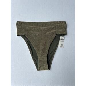 Aerie Gold High Cut Cheeky Bottom